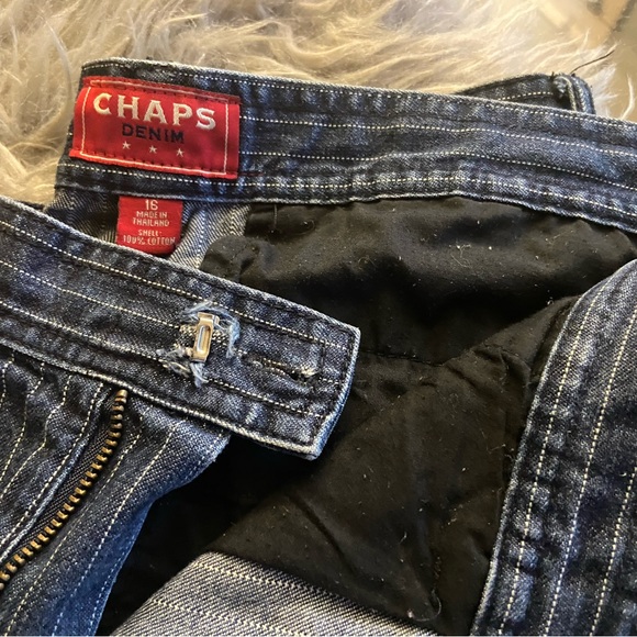 Jenology Chaps Denim Size 16 Jean Trousers 2-front pleats 2-back pockets. - Picture 2 of 6